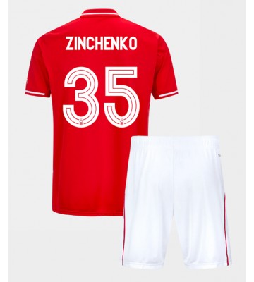 Nottingham Forest Oleksandr Zinchenko #35 Hemmaställ Barn 2025-26 Kortärmad (+ Korta byxor)